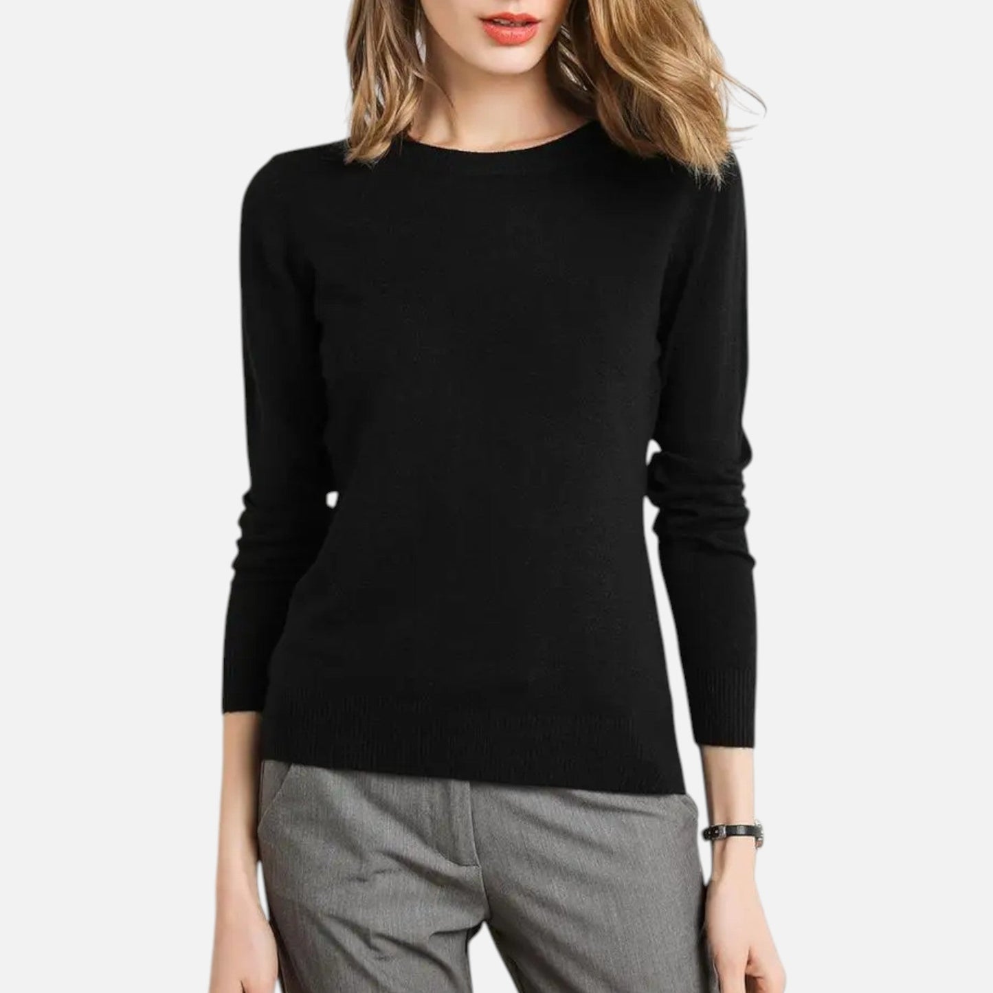 Lauvin | Women’s Merino Wool Sweater – Timeless O-Neck Elegance