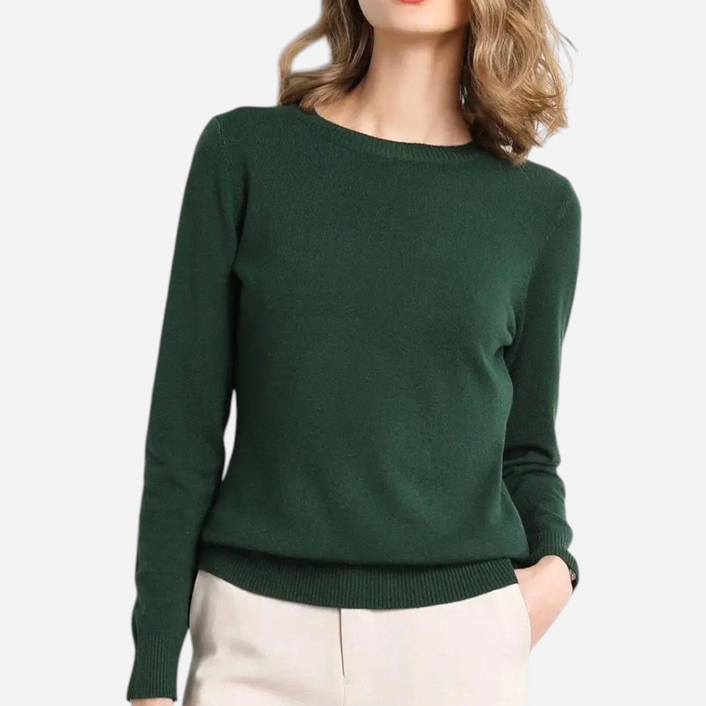 Lauvin | Women’s Merino Wool Sweater – Timeless O-Neck Elegance