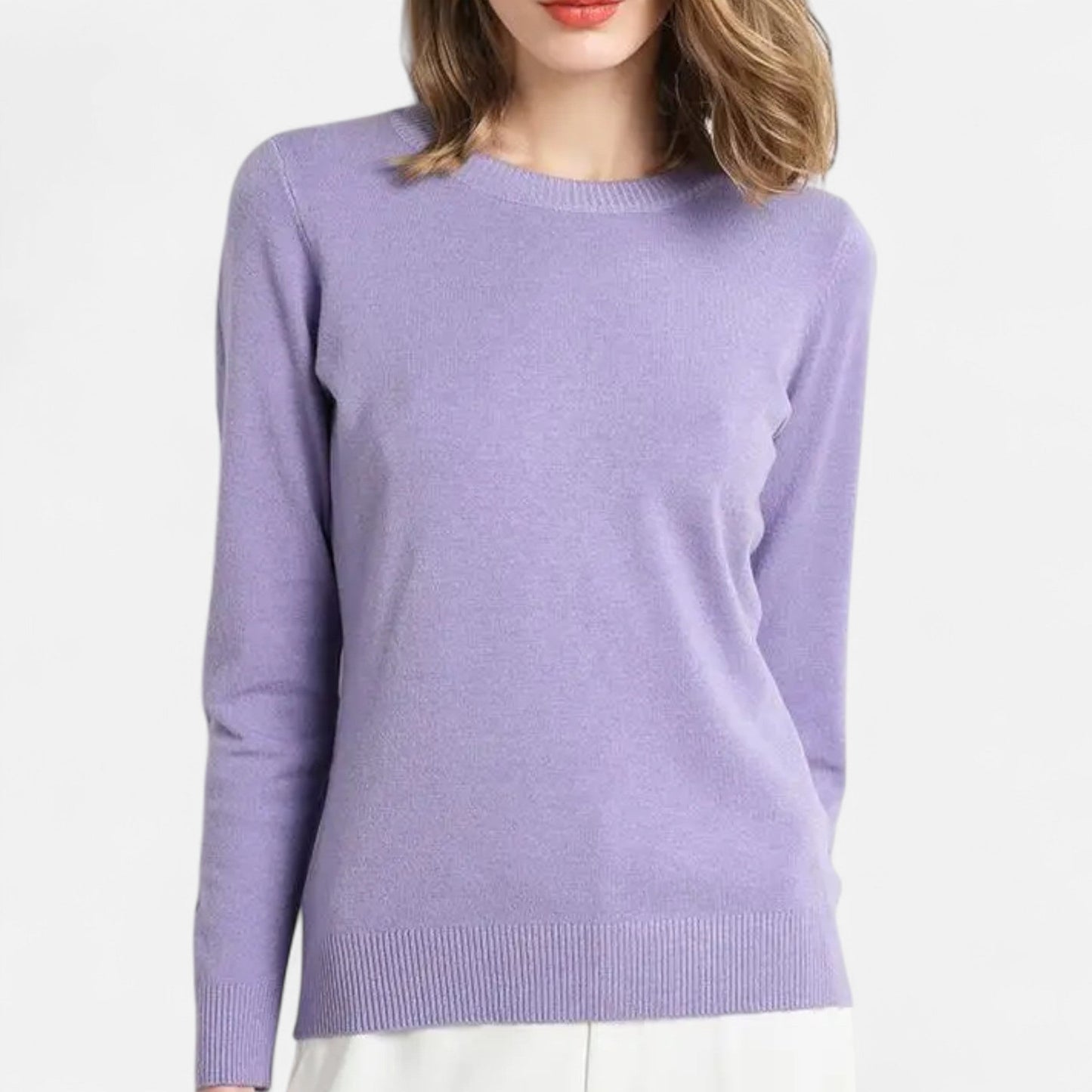 Lauvin | Women’s Merino Wool Sweater – Timeless O-Neck Elegance