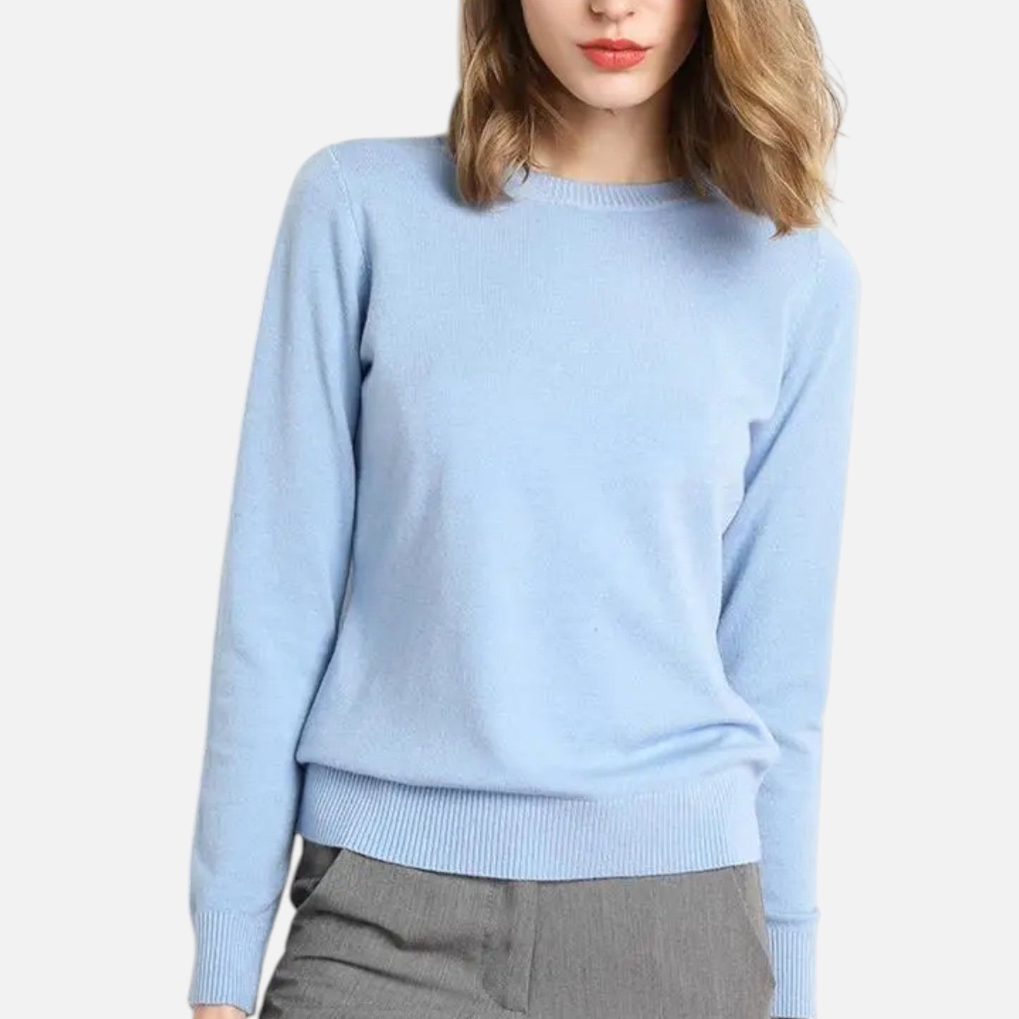 Lauvin | Women’s Merino Wool Sweater – Timeless O-Neck Elegance