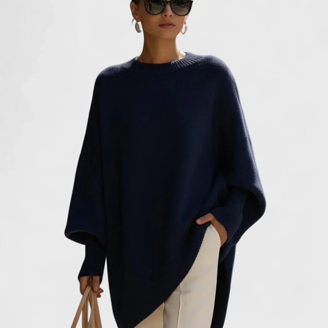 Liv | Oversized Poncho – Effortless Elegance