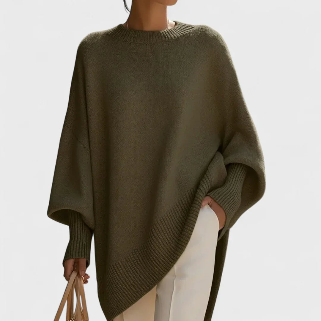 Liv | Oversized Poncho – Effortless Elegance