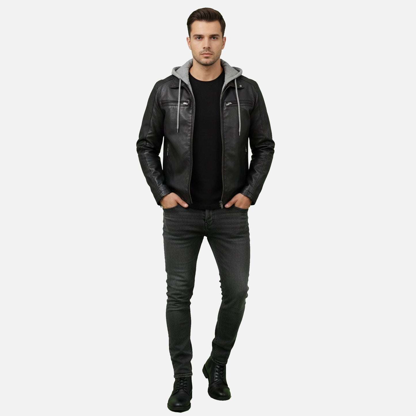 Lauvin | Men’s Bomber Jacket – Classic Hooded Streetwear