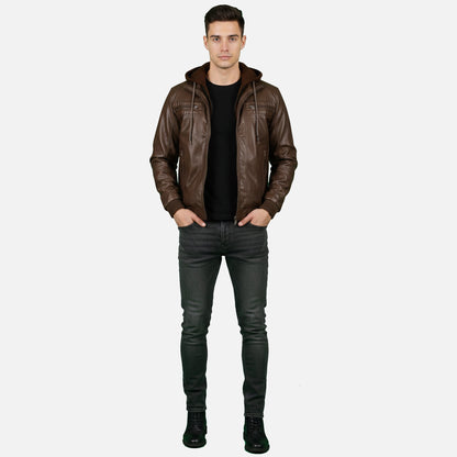 Lauvin | Men’s Bomber Jacket – Classic Hooded Streetwear