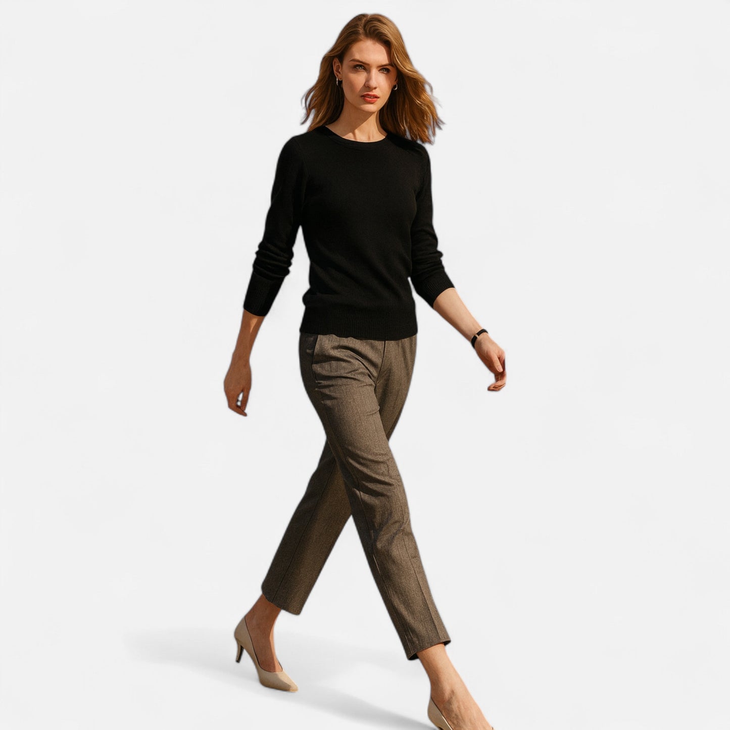 Lauvin | Women’s Merino Wool Sweater – Timeless O-Neck Elegance
