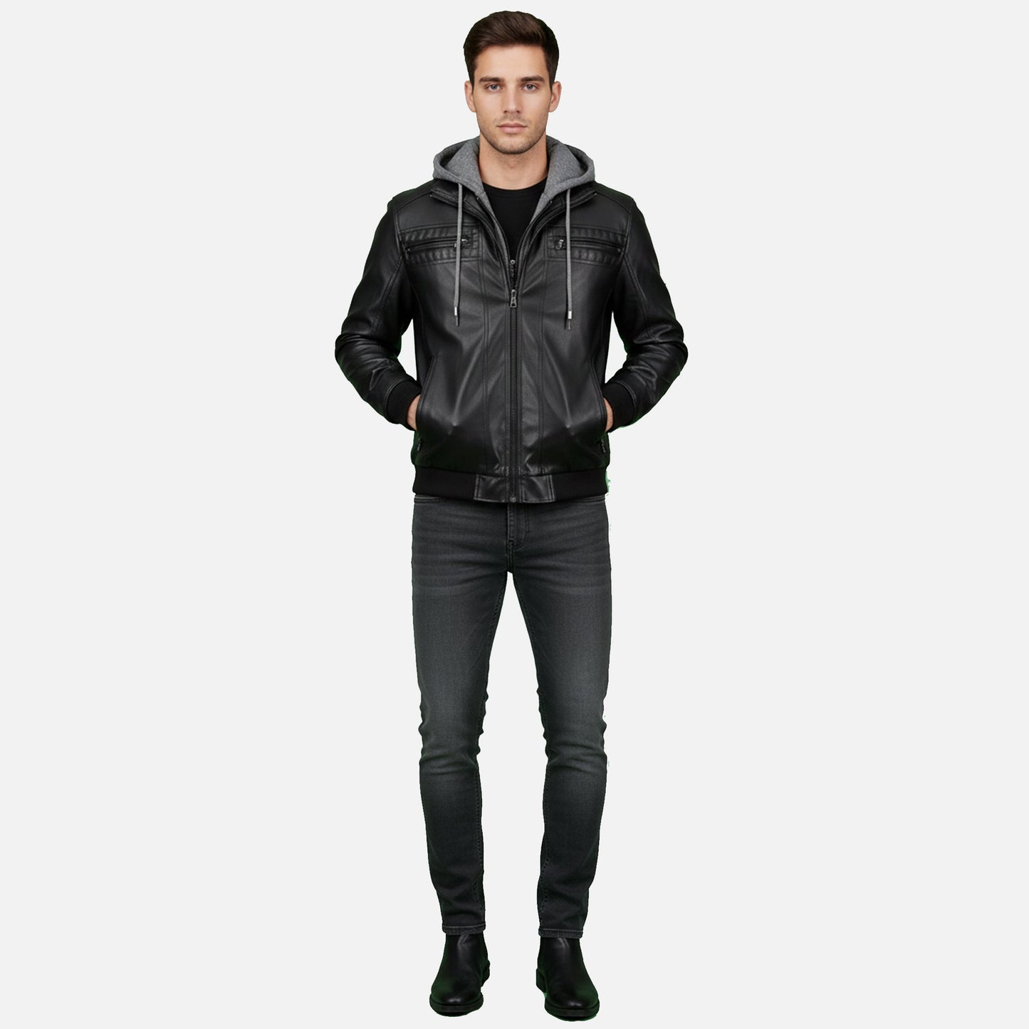 Lauvin | Men’s Bomber Jacket – Classic Hooded Streetwear