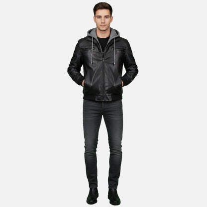 Lauvin | Men’s Bomber Jacket – Classic Hooded Streetwear