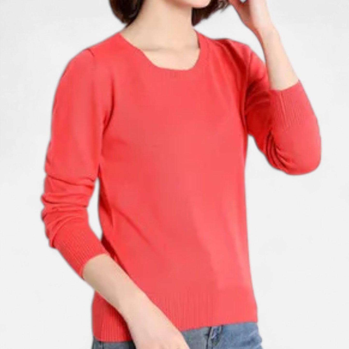 Lauvin | Women’s Merino Wool Sweater – Timeless O-Neck Elegance